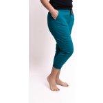 Pružné kalhoty CROP hořčicová – Zboží Dáma