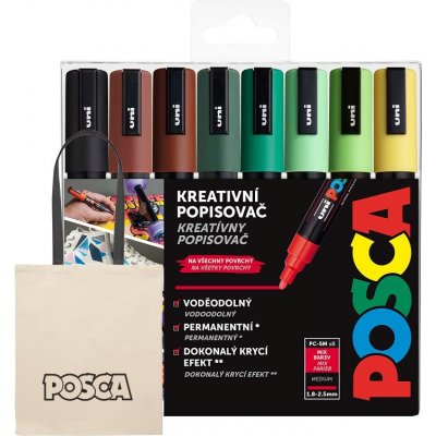Uni Posca 5M sada 8ks zemité tóny – Zboží Mobilmania