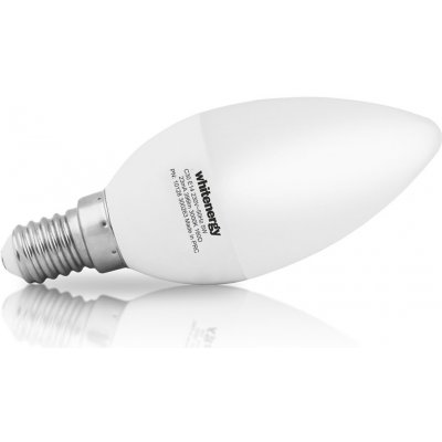 Whitenergy LED žárovka SMD2835 C30 E14 5W bílá mléčná teplá svíčka – Zboží Mobilmania