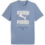Puma Graphic Stacked Tee pánské triko modrá – Hledejceny.cz