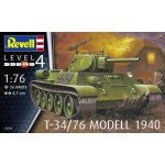 Revell Plastic ModelKit tank 03294 T-34/76 Modell 1940 1:76 – Zboží Dáma