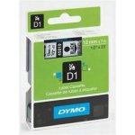 Dymo bílý tisk/černý podklad, 7m, 12mm, S0720610 – Zboží Dáma