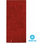 Husky Merbufe merino šátek červený – Zboží Mobilmania