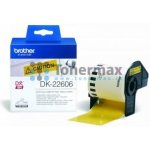 Brother DK-22606, žlutá páska / černý tisk originální – Hledejceny.cz