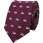 Bubibubi kravata s autobusy vínová – Zboží Dáma