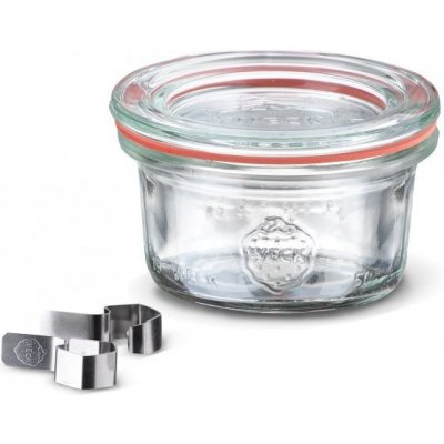 Weck zavařovací sklenice mini Mini-Sturz sklenice + s víčkem 50 ml – Zboží Dáma