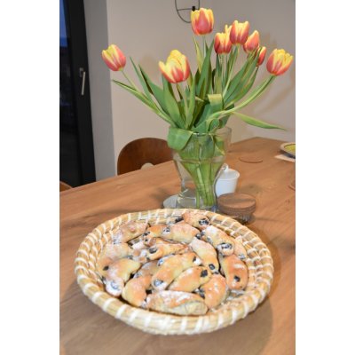 Vingo Slaměná ošatka kulatá Rozměry (cm): průměr 40 – Zbozi.Blesk.cz