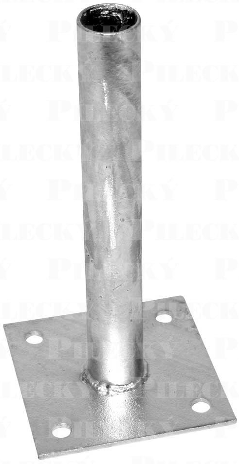 Patka na sloupek 48 mm pozinkovaná - Zn