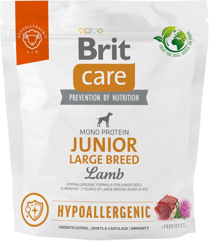 Brit Care Hypoallergenic Junior Large Breed Lamb 1 kg
