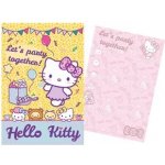 Sada párty 5 pozvánek + 5 obálek Hello Kitty – Sleviste.cz