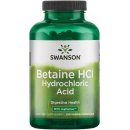 Swanson Betain HCl Hydrochloric Acid s Pepsinem 250 kapslí