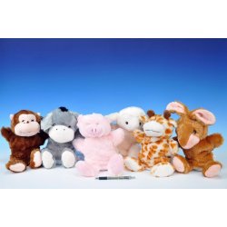 Teddies Maňásek Zvířátko plyš 30cm asst 6 druhů