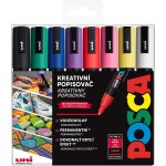 Uni Posca PC-5M 1,8 sada 8 ks mix základních barev – Zboží Dáma