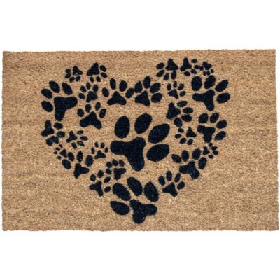 Home Elements Rohožka Srdce z Tlapek běžová 43 x 73 cm – Zboží Dáma