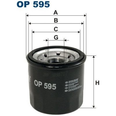 FILTRON Olejový filtr OP 595 – Zboží Mobilmania