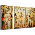 Obraz 3D třídílný - 90 x 50 cm - Papyrus. Old natural paper from Egypt Papyrus. Starý přírodní papír z Egypta – Hledejceny.cz