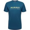 Pánské sportovní tričko Mammut pánské triko Trovat T-shirt Men Logo modrá