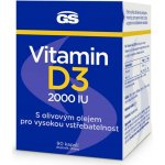 GS Extra Strong Vitamin D3 2000IU 90 kapslí – Hledejceny.cz