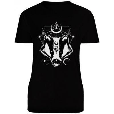 Tričko s potiskem Okultní jezevec dámské Černá – Zboží Mobilmania