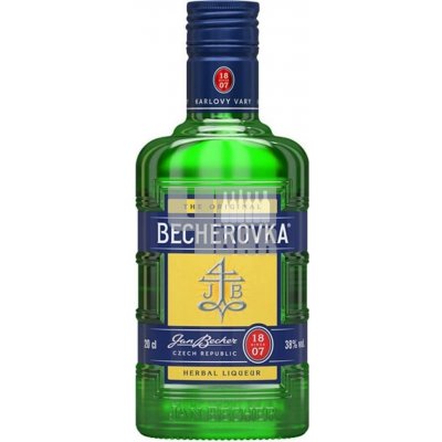 Becherovka 38% 0,2 l (holá láhev) – Zboží Dáma