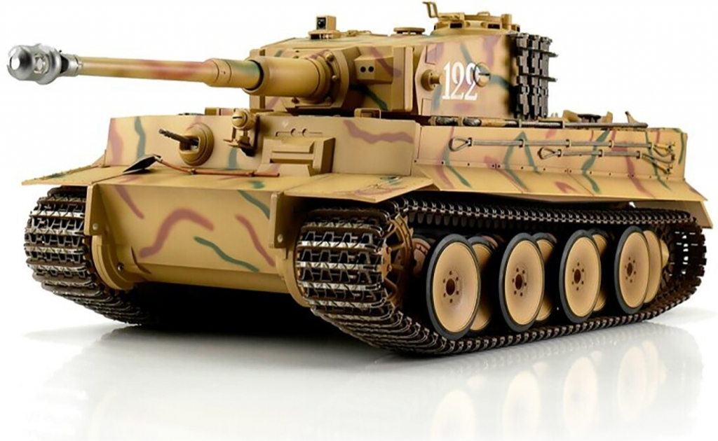 Torro RC tank German Tiger I IR letní kamufláž 2,4 Ghz RTR proporcionální 1:16