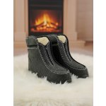 Pohodlné vyteplené papuče s ovčím rounem model 92 – Zboží Dáma