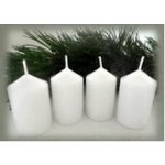 Bony Svíčka adventní 4ks - bílá 40 x 65 mm | Zboží Auto