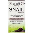 Victoria Beauty Snail extract depilační pásky na obličej a oblast bikin 20 ks