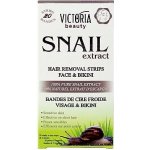 Victoria Beauty Snail extract depilační pásky na obličej a oblast bikin 20 ks – Zboží Mobilmania