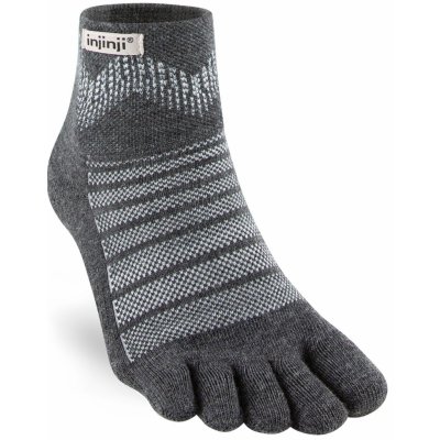 Injinji Outdoor Midweight Mini Crew Wool prstové ponožky Slate – Zboží Dáma