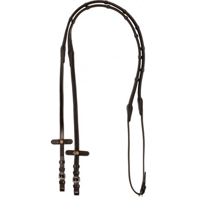 EQUESTRO Otěže gumové Eventa E tmavě hnědé – Zboží Dáma