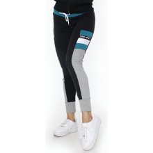 NDN Sportovní kalhoty dámské BERILL X086 černo-tyrkysová