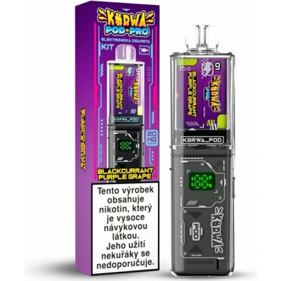 Kurwa Pod Startet Kit PRO Blackcurrant Purple Grape 20 mg 700 potáhnutí – Hledejceny.cz