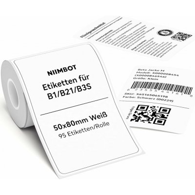 Niimbot náhradní samolepící štítky pro tiskárny B21, B21S, B1, B3S – Hledejceny.cz