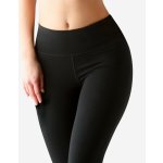 Gina dlouhé sportovní šité klasické jednobarevné ECO Bamboo Sport 95035P dámské legíny černé – Zboží Mobilmania