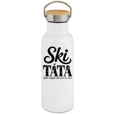 123TRIKO termoska Ski táta.Jako každý táta jen víc cool, černý tisk 500 ml narozeniny – Hledejceny.cz