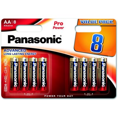 PANASONIC Pro Power AA 8ks LR6PPG/8BW – Zbozi.Blesk.cz