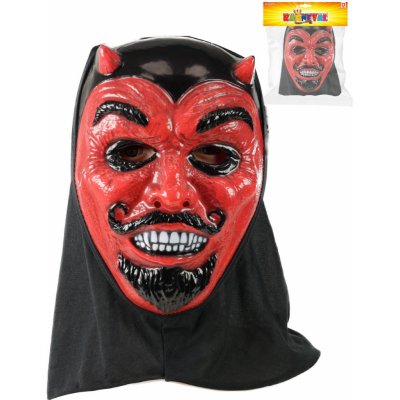 Maska čert s rohy plast 90 – Zboží Mobilmania