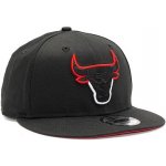 New Era 9FIFTY NBA Split Logo Chicago Bulls Black / Scarlet – Zboží Mobilmania