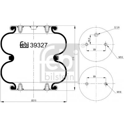 Mech, pneumatické odpružení FEBI BILSTEIN 39327 39327 – Zboží Mobilmania