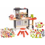 Smoby Chef Corner Restaurant set restaurace s elektronickou kuchyňkou s potravinami 75 ks a vaflovač s nádobím 70 ks – Zboží Dáma