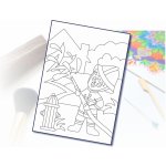 Radost v písku Šablona na pískování hasič s domem A5 148 x 210 mm – Zbozi.Blesk.cz