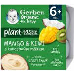 Gerber Organic Mango kiwi kokosové mléko 4 x 90 g​ – Zboží Dáma