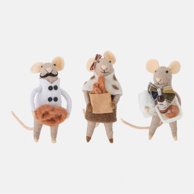 Bloomingville Peo Ornament přírodní vlněné vánoční ozdoby – Hledejceny.cz