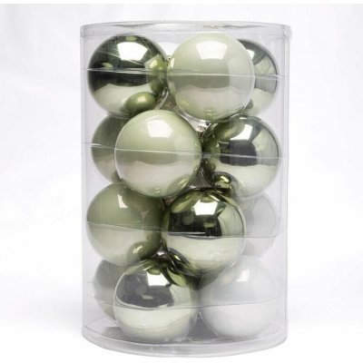 decoDoma Sada vánočních ozdob ZELINKAVÁ 16 ks, pr. 8 cm – Hledejceny.cz