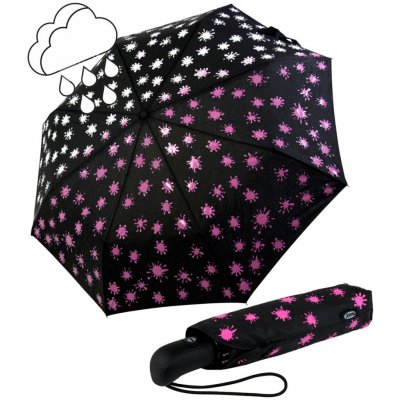 iX-brella Automatic Paintdrops dámský deštník měnící barvu modrá – Zboží Dáma