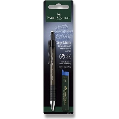 Faber-Castell Mechanická tužka Grip Matic 0,7 mm černá 137796 – Zboží Živě