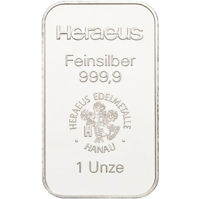 Heraeus Stříbrný slitek 1 oz – Zbozi.Blesk.cz