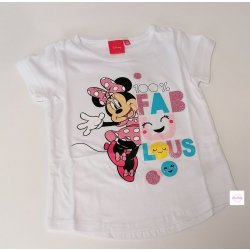 dívčí tričko Minnie Fab Lous bílé