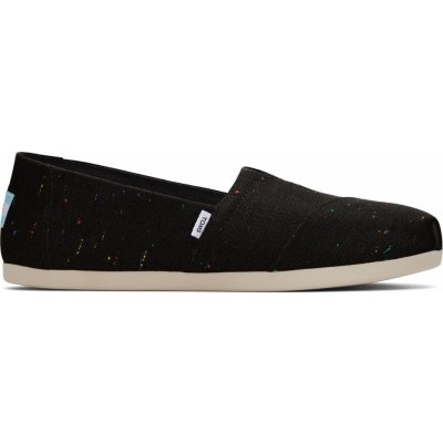 Toms Recycled Cotton Speckled Slub Women Alpargata Black – Zbozi.Blesk.cz